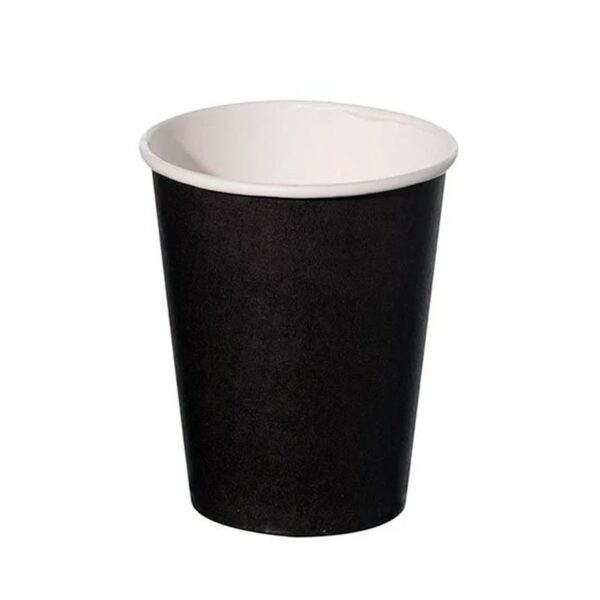 Karton Bardak 8 Oz - Siyah